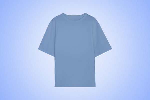 Бланковая футболка индиго
