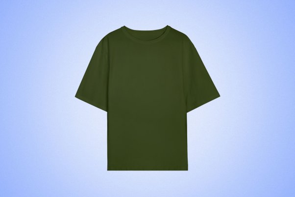 Бланковая футболка оливковая